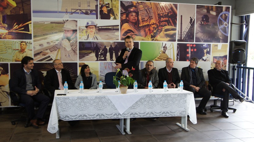 Presidente da Eletrobras CGTEE, Francisco Romário participou do ato em Candiota