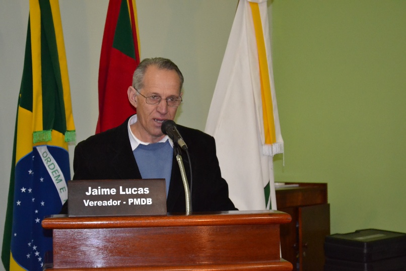 Vereador Jaime Lucas comemorou a aprovação da lei