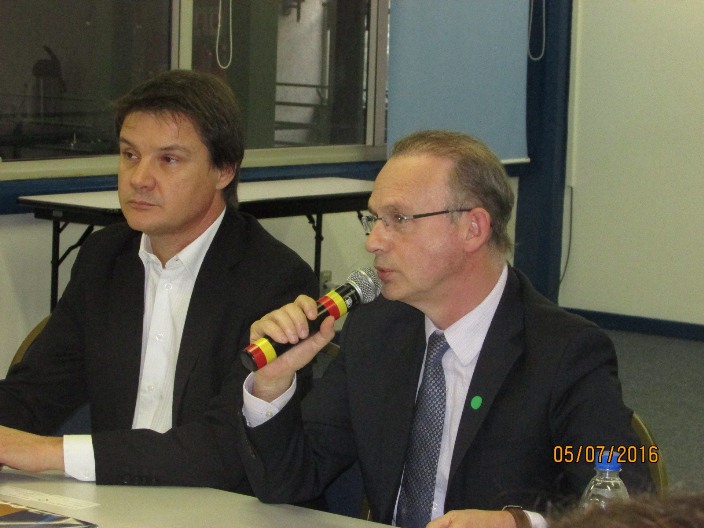 Silvio durante a apresentação do projeto da UTE Ouro Negro na Fiergs