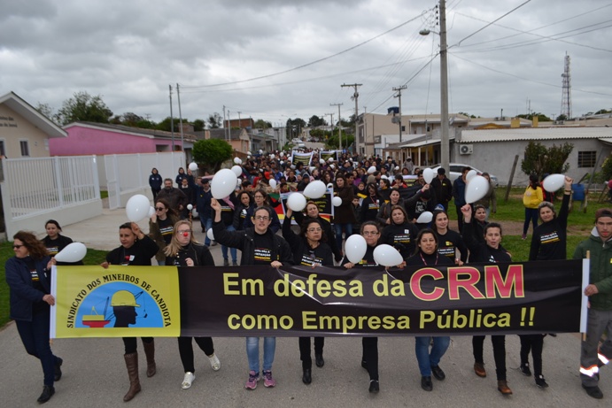 Mobilizações estão sendo realizadas no Estado para evitar a venda da CRM