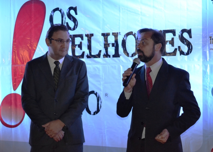 O último evento foi realizado em 2014. Na foto prefeito Folador discursa, sendo observado pelo diretor e editor João André Lehr
