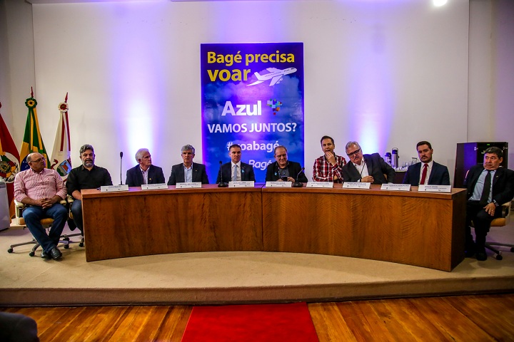 Em almoço no Salão Nobre da Prefeitura de Bagé, lideranças apresentaram o potencial regional