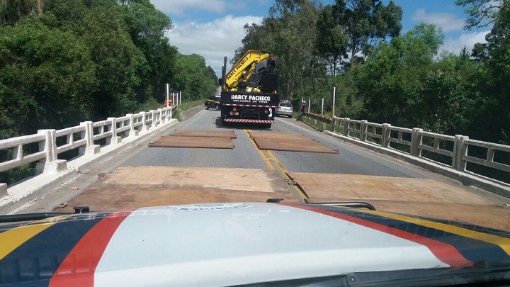 Reforço em algumas pontes foi necessário