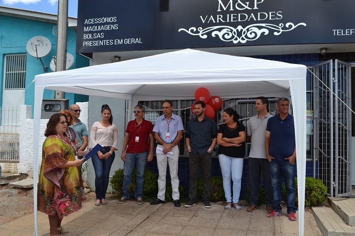 Inauguração do PAC aconteceu em frente a loja M&P Variedades