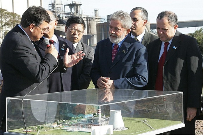 Em setembro de 2006, Lula lançou a pedra fundamental da Fase C da Usina de Candiota