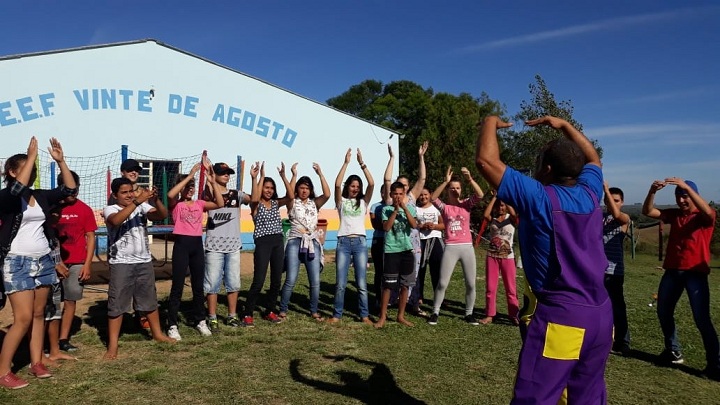 Alunos participaram das brincadeiras com muita empolgação