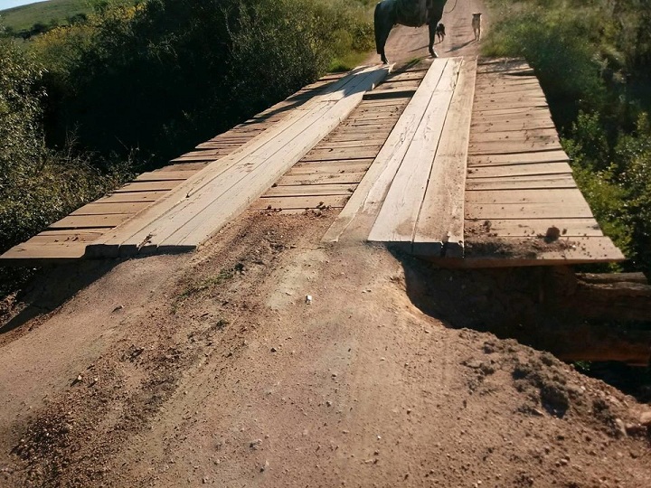 Ponte estava com problemas nas cabeceiras