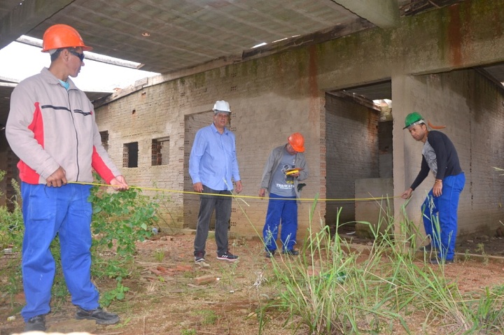 Nesta semana já ocorreram algumas medições da área construída