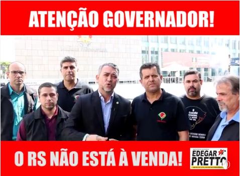 Ex-presidente da AL, deputado Edegar Pretto gravou vídeo ao lado de sindicalistas, dente eles Vagner Pinto e Hermelindo Ferreira, ambos do Sindicato dos Mineiros