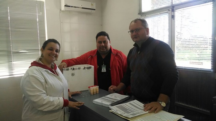 Amostras foram encaminhadas pela equipe do SIM, Luis Fernando de Lima e Marcus Leitzke