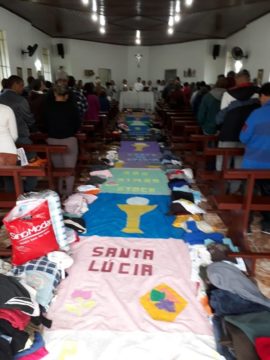 Em Candiota, destaque para a doação de roupas