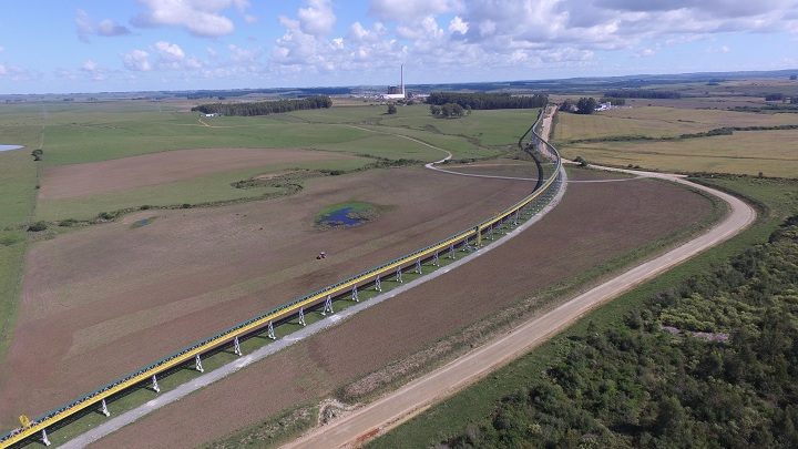 Estrutura possui 4,17km de extensão e capacidade de transportar 550 toneladas de carvão por hora