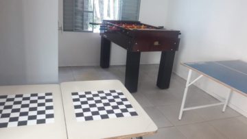 Sala de jogos é um dos diferenciais da escola após a reforma