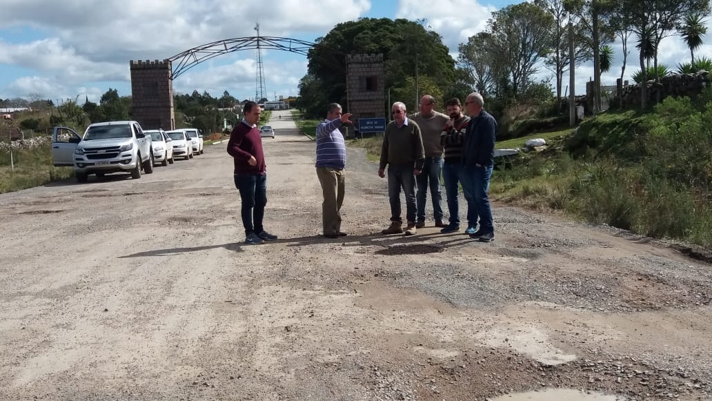 Equipe visitou alguns pontos da rodovia acompanhado do prefeito Bebeto Perdomo